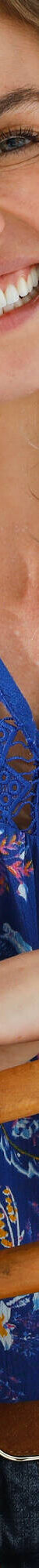 Chemisier macramé imprimé (bleu / jaune) Chemisier macramé imprimé (bleu / jaune)